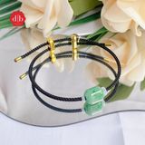  Vòng đá dây cứng Lu Thống Chiêu Tài - Cẩm Thạch Phối Charm Bạc 925 - Gemstone Bracelets Ddreamer 