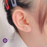  Bông Tai Ngôi Sao Đơn Giản - Hoa Tai Bạc 925 - Basic Star Silver Earrings - 014BTT 