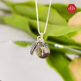  Scenic Quartz Silver Pendant - Mặt Dây Chuyền Bạc 925 Đá Ưu Linh Cảnh Charm Bạc Chiếc Lá 