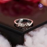  Nhẫn Chữ Love Tình Yêu - Nhẫn Tặng Bạn Gái - LOVE Silver Ring 2369NH 