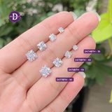  Hoa Tai Bạc 925 - Đá Cz Vuông - Square Gem Stone Silver 925 Earrings - 2474BTH 2475BTH 2476BTH 2477BTH Ddreamer 