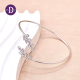  Kiềng Bạc 925 Lá Olive - Double Olive Leaf Silver Bangle (Sterling Silver) Ddreamer  K093 