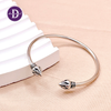 Kiềng Bạc 925 Búp Sen Việt Nam - Vietnam Lotus Sterling Silver Bangle K211