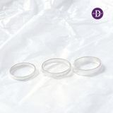  Nhẫn Bạc 925 Bản Nhám Đơn Giản - Nhẫn Bản Trơn Đơn Giản - Minimal Silver Ring 