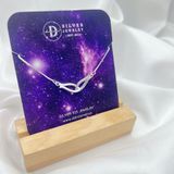  Fish Silver Necklace - Dây Chuyền Con Cá Đính Đá 117DCT 