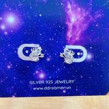  Bông Tai Bọ Cạp Đính Đá Cá Tính - Scorpio Silver Earrings 441BTH Ddreamer 