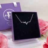  Heartbeat Silver Necklace - Dây Chuyền Nhịp Tim Bạc 925 - Dây Chuyền Valentine - Ddreamer 218DCH 
