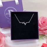  Heartbeat Silver Necklace - Dây Chuyền Nhịp Tim Bạc 925 - Dây Chuyền Valentine - Ddreamer 218DCH 