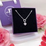  Circle Love Heart Silver Necklace - Dây Chuyền Trái Tim Chữ Love Tòn Ten  Bạc 925 - Dây Chuyền Valentine - Ddreamer 314DCT 