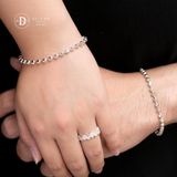  Couple Rings - Nhẫn Cặp Premium V Line Chain Crown  P2563NH 