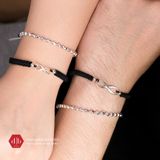  Vòng Thắt Couple Phối Charm Bạc 925 Hình Vô Cực - Infinity 