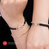  Vòng Thắt Couple Phối Charm Bạc 925 Hình Vô Cực - Infinity 