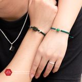  Vòng Tay Thắt Couple Lu Thống Phối Charm Bạc 925 Cho Mệnh Hỏa - Mộc 