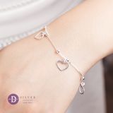  Heart Silver Bracelet - Lắc Tay Bạc 925 Trái Tim Rơi Ddreamer 083VTT 