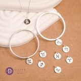  Zodiac Sign Pendant - Sterling Silver Charm - Mặt Dây Chuyền Horoscope Cung Hoàng Đạo - Charm Horoscope Bạc 925 008MDC 