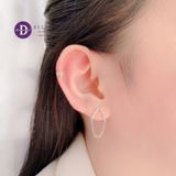  Hoa Tai Bạc 925 3 Dòng Kẻ Nhỏ - Mini 3 Lines Cuff 2141BTT 