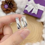  Wavy Thick Band Couple Silver Rings -  Nhẫn Cặp Bạc 925 Bản Trơn Gợn Sóng Minimal - Ddreamer 900NT 