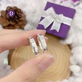  Couple Silver Rings - Nhẫn Cặp Bạc 925 Bản Trơn Đính Đá Chủ & Line Đá - Ddreamer 2238NH 