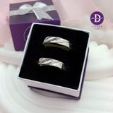  Wavy Thick Band Couple Silver Rings -  Nhẫn Cặp Bạc 925 Bản Trơn Gợn Sóng Minimal - Ddreamer 900NT 