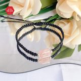  Vòng tay dây thắt đá phong thủy - Vòng thắt Lu Thống Thạch Anh Hồng - Gemstone Bracelets Ddreamer 