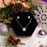  Snowflake Christmas Gift Jewelry Set - Bộ Trang Sức Hoa Tuyết - Quà Tặng Giáng Sinh 