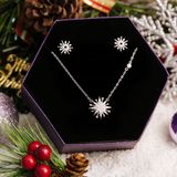  Snowflake Christmas Gift Jewelry Set - Bộ Trang Sức Hoa Tuyết - Quà Tặng Giáng Sinh 