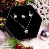  Bộ Trang Sức Bạc 925 Hoa Tuyết Cánh Nhọn Falling Snowflake - Quà Tặng Giáng Sinh Christmas 