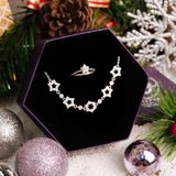  Star Christmas Gift Jewelry Set - Bộ Trang Sức Lắc Tay & Nhẫn Ngôi Sao - Quà Tặng Giáng Sinh 