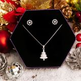  Christmas Tree Christmas Gift Jewelry Set - Bộ Trang Sức Cây Thông Giáng Sinh Đính Đá CZ- Quà Tặng Giáng Sinh 