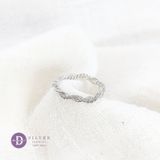  Minimal Twist Norah Sterling Silver Ring -  Nhẫn Bạc 925 Kiểu Xoắn 3 Dày Dặn 1002NT 