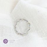  Ribbon Twist Minimal Sterling Silver Ring - Nhẫn Bạc 925 Trơn Xoắn To Dày 1931NT 