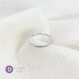  Minimal Basic Ring - Sterling Silver Ring - Nhẫn Bạc 925 Kiểu Trơn Đơn Giản 1004NT Ddreamer 