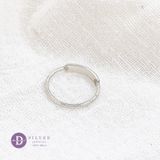  The Quote Sterling Silver Ring - Nhẫn Bạc 925 Bản Trơn Khắc Chữ 544NT 