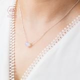  Dây Chuyền Đá Moonstone- Dây Chuyền Bạc Mix Đá Phong Thuỷ Thiên Nhiên - Không kỵ mệnh 