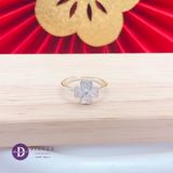  Lucky Flower Ring - Nhẫn Nữ Bạc 925 Cỏ 4 Lá May Mắn Ddreamer 2671NH 