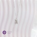  Mini Sparkling Gummy Bear Silver Necklace - Dây Chuyền Gấu Đính Đá Bạc 925  - Ddreamer 1203DCH 