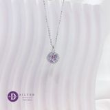  Square Stone Cupcake Style Silver Necklace - Dây Chuyền Đá Vuông Cá Tính Bạc 925  - Ddreamer 1204DCH 