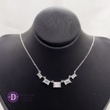  Queen 5 Baguette Stone Silver Necklace - Dây Chuyền 5 Viên Đá Baguette Bạc 925  - Ddreamer 1212DCH 