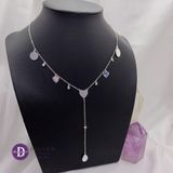  The Heart Love Song Silver Necklace - Dây Chuyền Dáng Dài Mặt Tag Trái Tim - Giọt Nước Bạc 925  - Ddreamer P1209DCH 