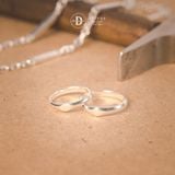  Personalised Basic Flat Surface Wire Sterling Silver Ring - Nhẫn Bản Trơn Khắc Chữ 2466NT 