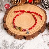  Handmade Braid Bracelets - Vòng thắt Ombre Mix Đá Tourmaline Thô - Quà Tặng Giáng Sinh Ddreamer 