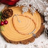  Sun Stone Snowflake Bracelets - Vòng Tay Đá Sun Vát Mix Charm Snowflake- Quà Tặng Giáng Sinh Ddreamer 