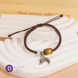  Vòng Dây Thắt Đá Lu Thống Đá Mắt Hổ & Đồng Điếu Đá Moonstone - Vòng Tay Đá Phong Thuỷ - Ddreamer 