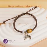  Vòng Dây Thắt Đá Lu Thống Đá Mắt Hổ & Đồng Điếu Đá Moonstone - Vòng Tay Đá Phong Thuỷ - Ddreamer 