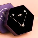  Jewelry Gift Set - Bộ Trang Sức Đồng Điếu Đính Đá CZ Trẻ Trung, Nữ Tính - Coin CZ Gift Set 