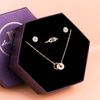 Jewelry Gift Set - Bộ Trang Sức Đồng Điếu Đính Đá CZ Trẻ Trung, Nữ Tính - Coin CZ Gift Set