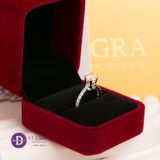  Nhẫn Nữ Đá Moissanite 6.3li Ổ Trái Tim Nơ Dễ Thương - Nhẫn Bạc 925 Xi Kim Cao Cấp Đính Đá Moissanite - Ddreamer MR005 