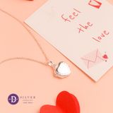  Dây Chuyền Mặt Trái Tim Mở Nắp - Dây Chuyền Trái Tim Tình Yêu - Heart Locket Pendant Silver 925 Necklace MDC329 