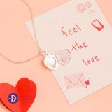  Dây Chuyền Mặt Trái Tim Mở Nắp - Dây Chuyền Trái Tim Tình Yêu - Heart Locket Pendant Silver 925 Necklace MDC329 