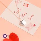  Dây Chuyền Mặt Trái Tim Mở Nắp - Dây Chuyền Trái Tim Tình Yêu - Heart Locket Pendant Silver 925 Necklace MDC329 